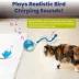 PawsPik Chirp & Chase Motion Activated Cat Ball with LED Lights, Blue image thumbnail 4