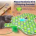 PawsPik Interactive Hide & Seek Concealed Feather Cat Toy - Green image thumbnail 4