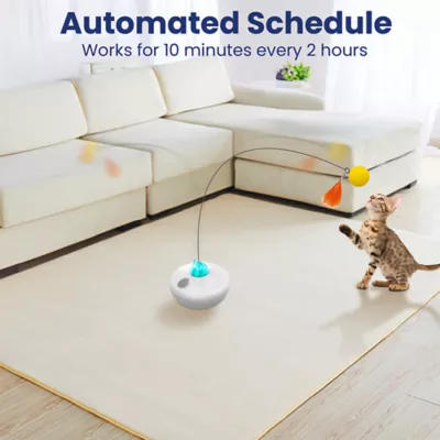 PawsPik Cat Interactive Exercise Tumbler Toy - Rechargeable, White - Image 4