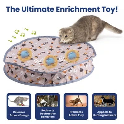 PawsPik Cat Interactive Fast Rolling Play Mat Ball Toy - Image 3