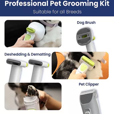 PawsPik Dog & Cat GroomingPro Rx Professional 7-in-1 Vacuum & Grooming Kit - Image 3