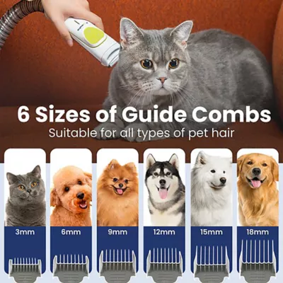 PawsPik Dog & Cat GroomingPro Rx Professional 7-in-1 Vacuum & Grooming Kit - Image 5