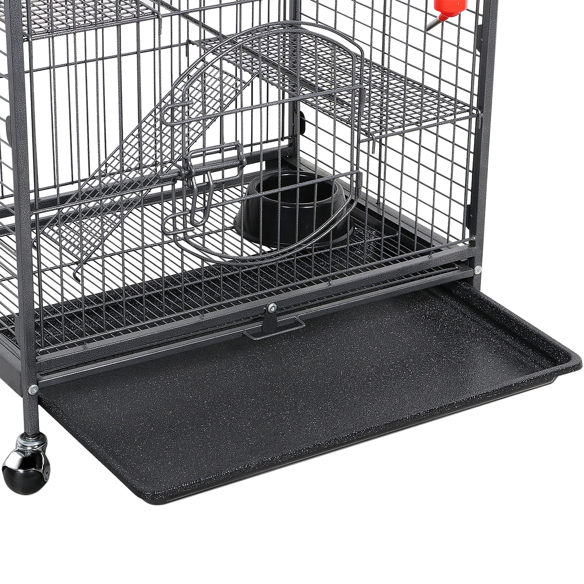 Yaheetech 37"H 4-Tier Rolling Large Ferret Cage with 2 Front Doors - thumbnail 5