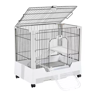 Yaheetech Small Animal Cage Habitat On Wheel With Platform and Ramp - Image 1