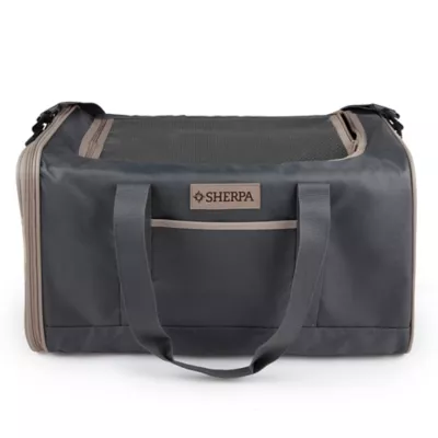 Sherpa® Essential# Soft SIded Large Pet Carrier W/ Durable & Adjustable Strap- Gray - Image 1