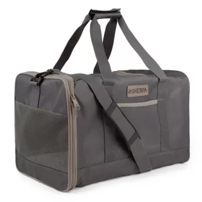 Sherpa® Essential# Soft SIded Large Pet Carrier W/ Durable & Adjustable Strap- Gray - Image 2