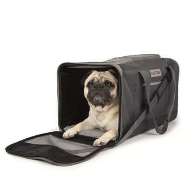 Sherpa® Essential# Soft SIded Large Pet Carrier W/ Durable & Adjustable Strap- Gray - Image 5