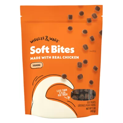 Wiggles & Wags Training Bites Dog Treats, Chicken - Image 1