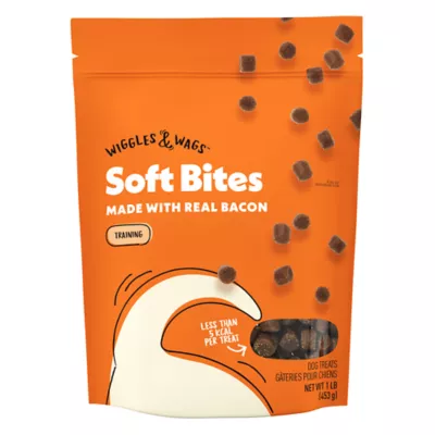 Wiggles & Wags Training Bites Bacon Dog Treats - Image 1