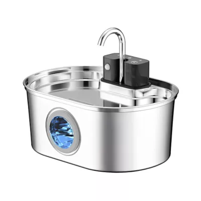 PawsPik Dog & Cat Stainless Steel Battery#Operated Water Fountain - 3.2 L - Image 1