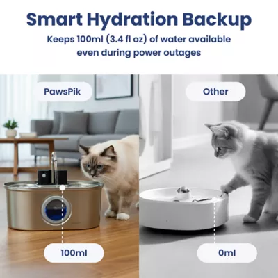 PawsPik Dog & Cat Stainless Steel Battery#Operated Water Fountain - 3.2 L - Image 7
