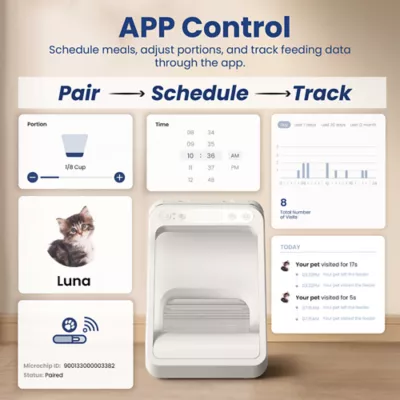PawsPik Cat Automatic Microchip RFID Feeder, 16-cup - Image 5