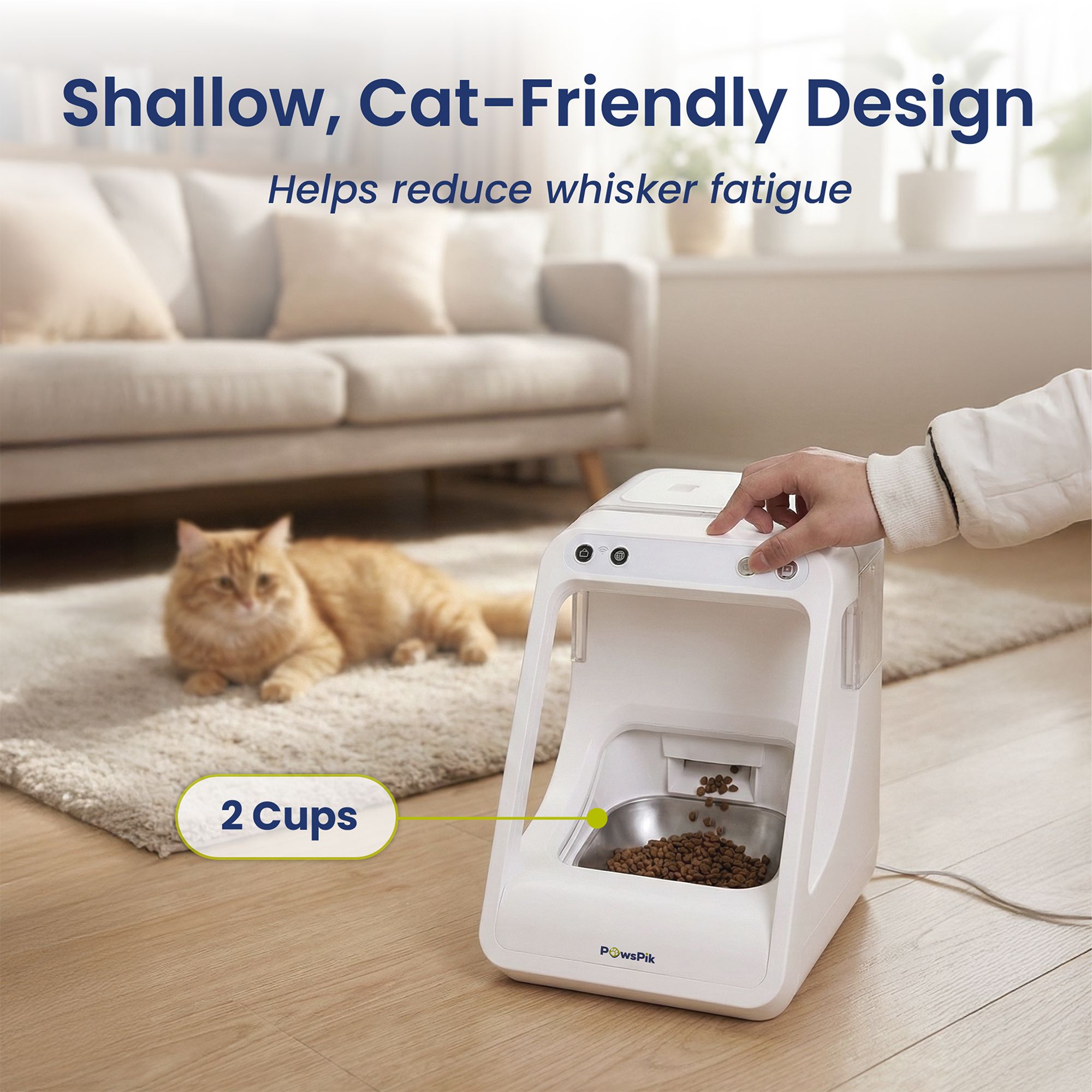 PawsPik Cat Automatic Microchip RFID Replacement Feeder Bowl