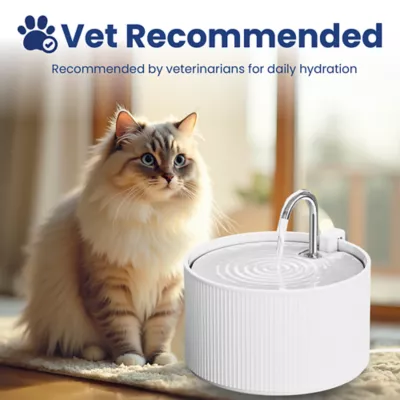 PawsPik Dog & Cat Ceramic Serenity Faucet Water Fountain, 9-cup - Image 4