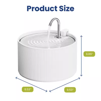 PawsPik Dog & Cat Ceramic Serenity Faucet Water Fountain, 9-cup - Image 9