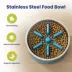 PawsPik Dog Stainless Steel Double Wall Slow-Feed Puzzle Bowl image thumbnail 2