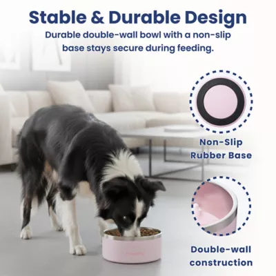 PawsPik Dog Stainless Steel Double Wall Slow-Feed Puzzle Bowl - Image 5