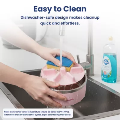 PawsPik Dog Stainless Steel Double Wall Slow-Feed Puzzle Bowl - Image 7