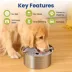 PawsPik Dog Spill Proof Stainless Steel Bowl - 4 L image thumbnail 2