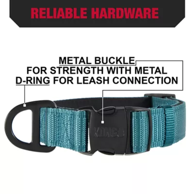 KONG® Chew Resistant Adjustable Nylon Dog Collar Color & Size Vary - Image 4