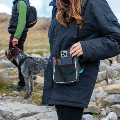 Kong® Hiking Bag W/ Adjustable Waist/ Shoulder Straps & Built-In Poop Bag Dispenser- Grey - Image 4