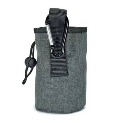 Kong® Train & Treat Bag W/ Food-Safe Lining, Drawstring Closure & Carabiner Clip- Grey - Image 7