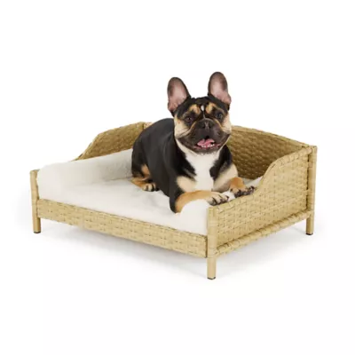 Top Paw® Faux Wicker Elevated Dog Bed, 25 IN L X 18.8 IN W X10.8 IN H - Image 1