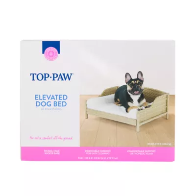 Top Paw® Faux Wicker Elevated Dog Bed, 25 IN L X 18.8 IN W X10.8 IN H - Image 6