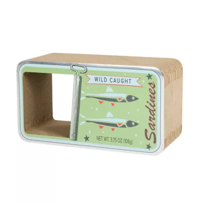 Whisker City® Sardines Can Cat Scratch Hut - Image 1