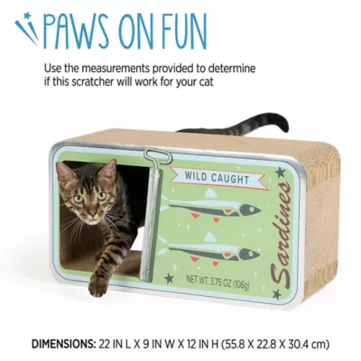 Whisker City® Sardines Can Cat Scratch Hut - Image 2