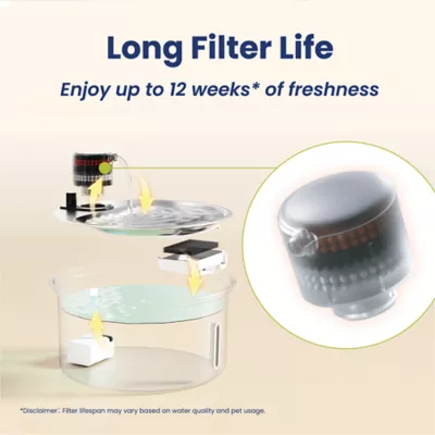 PawsPik Dog & Cat PureFlow MAX Stainless Steel Curve Water Fountain, 3.2 L - Image 9