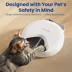PawsPik Cat Smart 4-Meal Automatic Feeder, White, 4-cup image thumbnail 4