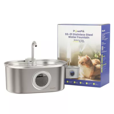 PawsPik SS-01 Stainless Steel Cat Fountain, 108.2 fl oz - Image 9