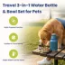 PawsPik Travel 3-in-1 Dog Water Bottle & Bowl Set image thumbnail 2