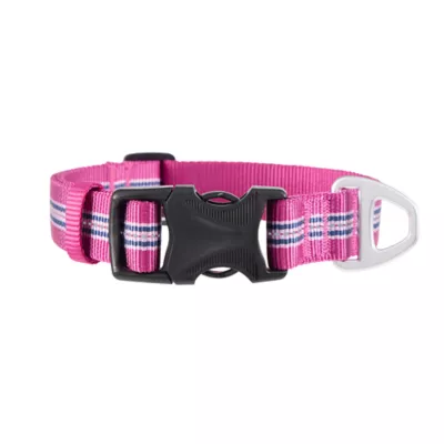 Arcadia Trail® Lightweight Dog Collar, Stripe, Ultra Reflective Material for Nighttime Visibility - Image 1