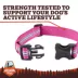 Arcadia Trail® Lightweight Dog Collar, Stripe, Ultra Reflective Material for Nighttime Visibility image thumbnail 5