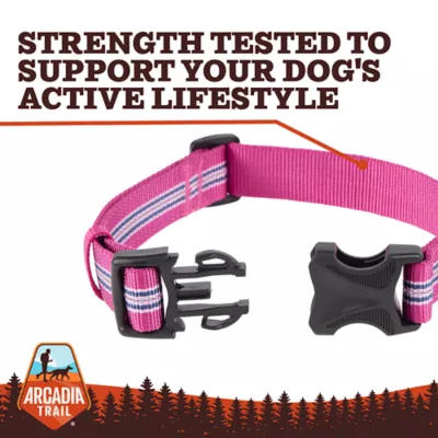 Arcadia Trail® Lightweight Dog Collar, Stripe, Ultra Reflective Material for Nighttime Visibility - Image 5