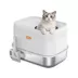 PawsPik Cat Stainless Steel Top Entry Litter Box & Scooper - Gray, X-Large image thumbnail 1