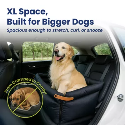 PawsPik Ultra Large Premium 2-in-1 Car Seat & Convertible Travel Dog, Black - Image 3