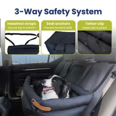 PawsPik Ultra Large Premium 2-in-1 Car Seat & Convertible Travel Dog, Black - Image 5