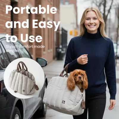 PawsPik Tote-Style 3-in-1 Pet Carrier, Travel Bed & Car Seat - Medium - Image 5