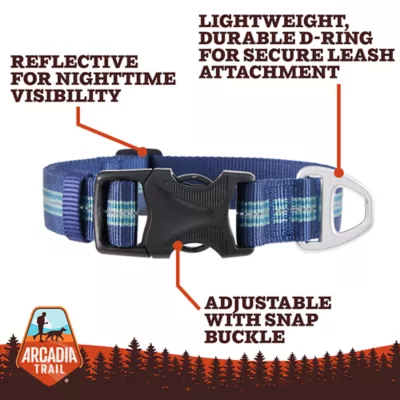 Arcadia Trail® Lightweight Dog Collar, Stripe, Ultra Reflective Material for Nighttime Visibility - Image 4