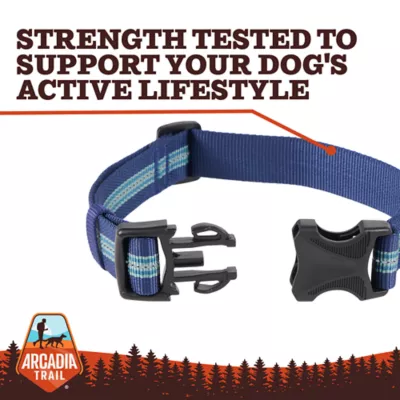 Arcadia Trail® Lightweight Dog Collar, Stripe, Ultra Reflective Material for Nighttime Visibility - Image 5