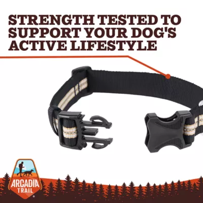 Arcadia Trail® Lightweight Dog Collar, Stripe, Ultra Reflective Material for Nighttime Visibility - Image 5