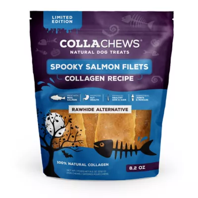 Collachews Spooky Salmon Filets Collagen Recipe Dog Treats - 8.2 oz - Image 1