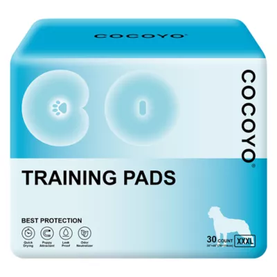 Cocoyo Best Value Dog Training Pads, Super Absorbant & Leak Proof, Unscented, 3XL- 30 Ct - Image 1