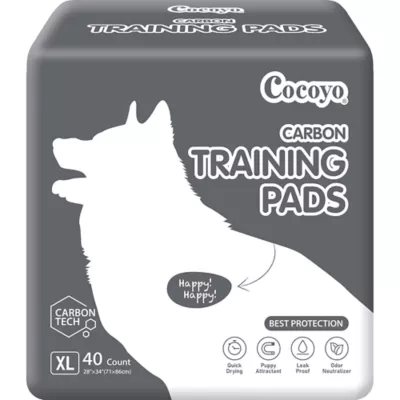 Cocoyo Best Value Dog Training Pads W/ Carbon Technology, Odor Neutralizer - 40 Ct - Image 1