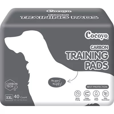 Cocoyo Best Value Dog Training Pads W/ Carbon Technology, Odor Neutralizer - 40 Ct - Image 1