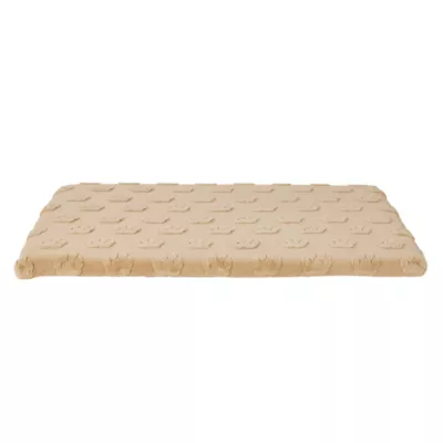 Top Paw® Plush Tan Crate Mat For Optimal Dog Comfort, Machine Washable - Image 1