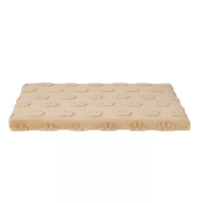 Top Paw® Plush Tan Crate Mat For Optimal Dog Comfort, Machine Washable - Image 1